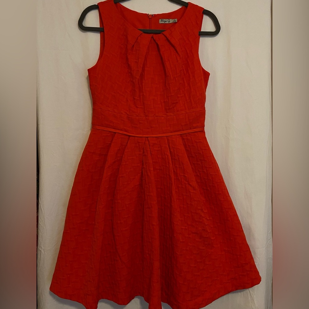 Coral Eliza J Sleeveless Sheath Dress